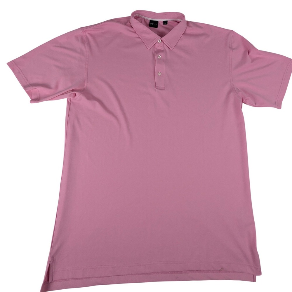 Dunning Golf Mens 3XL Pink Short Sleeve Performance Polo Shirt Stretch Pique